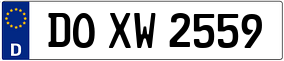 Trailer License Plate